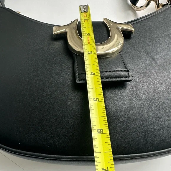 NWT Horseshoe Crescent Purse by True Religion Brand Jean. Shoulder bag. Black. - Picture 6 of 16